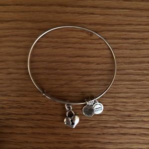 Alex and Ani Lock Heart Bangle Bracelet